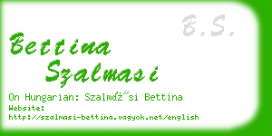 bettina szalmasi business card